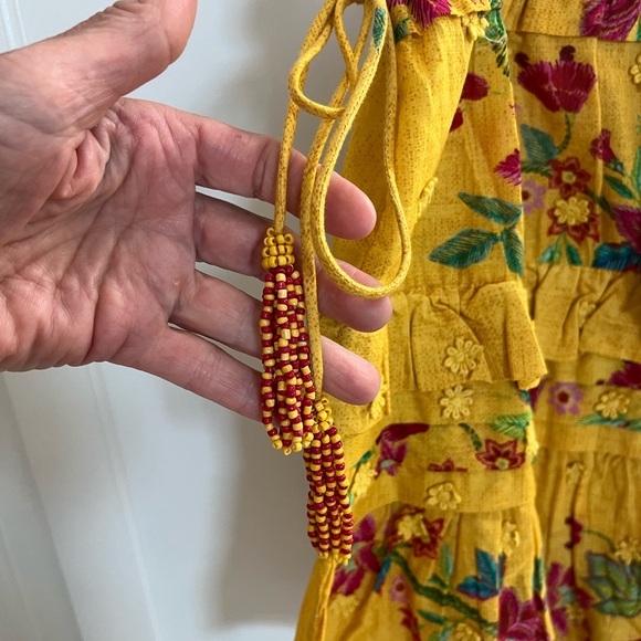FARM RIO FLOWER DREAM YELLOW FLORAL MINI SKIRT $160 New with Tag! - Picture 9 of 12